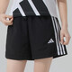 
Adidas women's sports suit 25 summer new three-stripe breathable short-sleeved T-shirt loose five-quarter pants shorts two-piece set JD0846+JE1309 L
