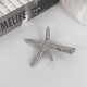 Korean ins starfish hair clip 2025 new high-end simple spring clip side clip bangs broken hair clip headdress silver starfish spring clip