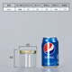 Aluminium Gold Deckel Haustier Plastik Flasche Lebensmittelqualität versiegelt Dose transparent runde Mund Snack Keks Verpackung Eimer 5,5*8,5 cm16 g Aluminium Gold Deckel 1098
