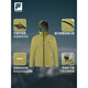 
FILA official men's and women's woven jacket 25 autumn new outdoor sports lightweight windproof and moisture-permeable hooded top Shan Hydrangea Blue-LB S 165_88A_