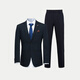 Heilan House (HLA) suit men's spring and autumn new flat lapel imitation wool suit elastic waist clothes men's suit jacket Navy 56 175B /96B (48B) recommended 69~75kg