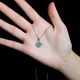 Jianlu Jade A-grade four-leaf clover silver necklace ladies jade high-end pendant jewelry birthday gift for girlfriend and best friend