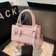 Tangku exquisite niche bowling bow new fashionable versatile shell high-quality handheld crossbody bag high-value pink