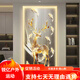 Chengzai Fugui Elk Wohnzimmer Dekoration Malerei Leicht Luxusatmosphärische LED-Leuchten direkt gegenüber der Tür Wandmalerei Malway Flur Hängende Malerei T12859 50*100 (vorgeschlagen 0,7-0,8 Meter Wand 5