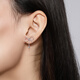 Chao Acer Shiny Bow Platinum Earrings Women's Platinum Earrings Birthday Gift Single Priced Labor Cost 60 Yuan Single Earring (Including Platinum Ear Plug) Approximately 0.8g