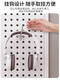 Yonghuan round hole wall-mounted hole board wall shelf multi-function tool accessories storage display cabinet white thickened 12050
