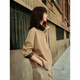 
ELLE khaki contrasting splicing jacket for women 2025 autumn new loose casual commuter high-end jacket Khaki S