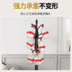 Quanpinwu coat rack, floor-standing clothes drying rack, bedroom clothes rack, home clothes hanging rack, household clothes drying rack, simple black (30CM marble), high quality thickened carbon steel main pole