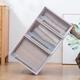 Sanqihu Schubladen Lagerschrank, Kleidung Schrank Aufbewahrungsbox, Plastik-Snack-Aufbewahrungsbox, Sortierbox, Haushaltsgarderobe Aufbewahrungsbox, E3923 Deep 45 Breite 39 Höhe 23 Brown Dreipack