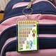 BEIZU Neun-Nine-Multiplikationsformel Tabelle Key Anhänger Acryl 99 Multiplikation und Abteilung Oral Tabelle Grundschüler Grundschüler in der Klassenfront und zurück beide Multiplikation 2 Pakete