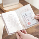 
He Jiagong thickened waterproof passport protective cover passport ID bag matte transparent travel passport clip shell card cover [thickened] 3 packs of transparent models