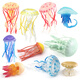 
Simulated jellyfish jellyfish model ornament for the sky jellyfish marine life children's cognitive soft glue aquarium decoration landscaping T15904 jellyfish 26g