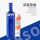 深蓝（SKYY）进口洋酒（Skyy Vodka）美国原味 蓝天伏特加 鸡尾酒 基酒 烈酒 750mL 1瓶 单瓶装