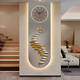 Writing the fantasy step by step high up U-shaped exquisite carving porch decoration painting Elk good meaning warm light background wall lamp painting X4877 30*90UV fine carving++ warm light painting insert