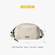 
Lef steamed bun bag 2025 new simple, fashionable, lightweight, large capacity crossbody bag white apricot color