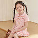 LUSON Little O Bao Children's Clothing Baby Embroidered Polo Dress Women's 2025 Summer New Girls' Fashionable Skirt Set