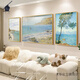 Painting of Dafen Van Gogh Monet’s living room decorative paintings Impressionist world famous paintings Oil paintings Sofa background wall hanging paintings Abstract triptych 90830/16789/2715 Side 60*80/Medium 120*80 crystal porcelain + aluminum alloy [gold frame]