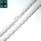 Gongzhan men's platinum necklace pt950 genuine 2025 new platinum plain chain thick fashionable accessories without pendant pt950 platinum men's necklace about 51.7-51.9 grams