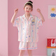 诗茹梦春夏季翻领女孩女童夏季套装家居服冰雪丝卡通款开衫睡衣儿童短袖 6629#（彩虹小马） 165 L码 160-165CM 100-115斤