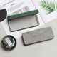 Caja de gafas con luz avanzada Portable Anti-Presión Luz y simple Miopía Retro Sun Eyes Gafas de sol Almacenamiento para mujeres Hombres [Caja de cuero anti-boscabas mejorada] Gris claro sin especificaciones