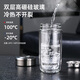 Fuguang glass double layer high borosilicate glass water cup with tea separator tea and water separation car tea cup for men 400ml