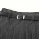 UHFR ENOS JIAYing Store officiel 2025 Summer Summer New Hippack Small A-Line Pleeded Jirt Fomen 3524 Feather Grey 3524 S