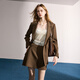 
Sancai 2025 autumn new skirt simple waist short skirt A-line skirt temperament simple commuting M coffee color pre-sale [payment within 15 days] sent M 160/68A