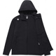 
DESCENTE solid color logo printed hooded zipper stretch long sleeve jacket jacket for men and women black 100