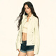 Aaisup American rétro Reverse vintage Veste à manches longues pour les femmes 2025 Nouvelle veste mince mince polyvalente