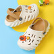 Babudou (Bobdog) Style de printemps et d'été pour les garçons et les filles, les chaussures et les pantoufles extérieures quotidiennes, le riz polyvalent et mignon / brun clair 28 -29