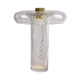 Yingtang Nachtlampe Dekorative leichte Luxusschreibtisch Lampe Nordic Moderne einfache Glasdesigner Wohnzimmer Schlafzimmer Modell Zimmerlampe M1047 Rauchgrau großer Knopfschalter