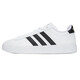 Adidas official ship store men's shoes, new summer sports shoes, wear-resistant training shoes, skateboard shoes, breathable casual shoes, men 9195-white-leather three-striped shoes 39