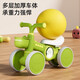 [Hot Sale] Children's Scooter 1-3 Years Old Baby Anti-Round Balanced Car No-Pedestal Kids Four-Road Scooter A Scooter Coffee Light + Music