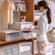 Originalkonzept des verdickten Plastikschubladenspeicherschranks transparenter Kleiderschrank-Kleidung Sortierbox Aufbewahrungsbox Haushaltsbekleidung Aufbewahrungsschrank 3523-47 [Länge 47x Breite 35x Höhe 23] 1