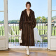 Winter Home Brand Fur 120 cm verlängert importierten Nerzmantel für Frauen ganzer Nerzgrün -Früchter -Nerzmantel -Gürtelstil braun l 120jin [Jin gleich 0,5 kg] oder weniger