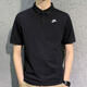 Nike (Nike) T-shirt officiel de magasin de navire nouveau Golf de sport de golf Casual Running à manche à manches courte Polo Breathable Fn3895-010 Coton-Black S (165 / 84A)