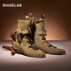 SHIGELAN 2025 NOUVELLES BOOTS MARTIN POUR FEMMES NICHE BOOTS WESTER