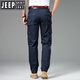 Jeep Spirit Jeep Armee Grüne Arbeithose Herren Sommer Neue lose Mehrfachpocket Straight Herrenhosen High-End Casual Hosen Spring- und Herbst SG-J9922 Armee Green Thin Modell 34 [Warteumfang 2 Fuß 7]