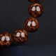 DL 1998 Pang Donglai Quality Huanghuali Bracelet Authentic Men's Second-Sinking Collection Level 20mm Water Wave Full of Tumor Scars Old Peach Hand No.: S9195