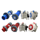 Waterproof industrial plug 16A3 core 4 wire 5 core open-end concealed socket straight seat aviation connector IP67 16A5 core concealed oblique seat TYP3524
