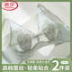 浪莎（LangSha）内衣女士水晶杯透气无钢圈文胸大胸显小收副乳防下垂上托胸罩 绿色套装 70A 32BC