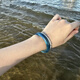 DL 1998 Fat Donglai Quality Aquamarine Bracelet Huaxuan Tianlan Type de glace Blink Blue Blue Blue Blue Bijoux Couple d'étudiant F3527