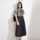 Sancai 2025 Autumn New Retro High Waist Long Umbrella Skirt Pleated Skirt Skirt A-Line Skirt Small M Dark Gray L 165/72A