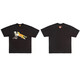 Lee Kids Japanese American Trendy Brand Human Dragon Year Limited Limited Men à manches courtes Couple d'été T-shirt Animal Top 3886 Black S