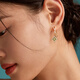 Yuansi 2025 new flashing star earrings women's niche high-end 520 gift for girlfriend LR60124