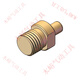 
He Jiangong round head thread probe high current screw thimble spring contact M3M4M5M8M12 conductive telescopic positioning pin green PZ3897
