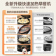 Midea electric pancake grill, electric pancake stall, household double-sided heating pancake pan, enlarged and deepened sandwich machine, breakfast machine, large size barbecue antibacterial electric frying pan 30J58