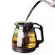 Binna teapot tea water separation large capacity household glass tea cup office tea set complete set 1000ML teapot + 4 lotus cups 1000ml