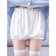 Safety pants anti-exposure with skirt jk pumpkin pants summer white leggings are loose and can be worn outside without revealing safety pants can be worn outside safety pants white L size breathable anti-exposure (recommended 80-128Jin Jin equals 0.5 kg)