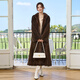 Winter Home Brand Fur 120 cm verlängert importierten Nerzmantel für Frauen ganzer Nerzgrün -Früchter -Nerzmantel -Gürtelstil braun l 120jin [Jin gleich 0,5 kg] oder weniger